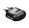 Rejselader - Dual USB Port - Sort