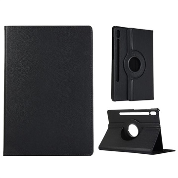Samsung Galaxy Tab S8+ 360 Roterende Folio Cover - Sort