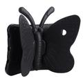 3D Butterfly Kids Shockproof EVA Kickstand Phone Case Phone Cover til iPad Pro 9.7 / Air 2 / Air - Sort