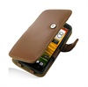 HTC One X, One X+ PDair L�der Taske - Brun