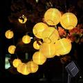 20 LED solcellelanterne IP65 vandtæt dekorativ hængende lysstrimmel til udendørs havefestival - 5m