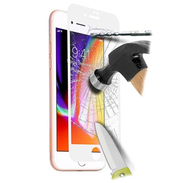 6D Full Cover iPhone 7 / iPhone 8 Skærmbeskyttelse Hærdet Glas - 9H, 0.18mm