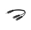 AV 3,5 mm / 2x 3,5 mm Kabel - 0,2m