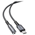 Acefast C1-07 USB-C / 3.5mm AUX Audio Adapter - Mørkegrå