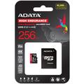 Adata High Endurance microSDXC-hukommelseskort med adapter AUSDX256GUI3V30SHA2-RA1 - 256 GB