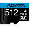 Adata Premier microSDXC-hukommelseskort med SD-adapter AUSDX512GUICL10A1-RA1 - 512 GB