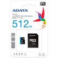 Adata Premier microSDXC-hukommelseskort med SD-adapter AUSDX512GUICL10A1-RA1 - 512 GB
