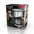 Adler AD 4407 Drypkaffemaskine - 0.7l - Sort / Sølv