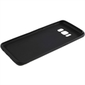 Anti-Fingeraftryk Mat Samsung Galaxy S8 TPU Cover - Sort