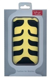 Apple iPhone 3G, 3GS StarCase Fishbone Cover - Gul / Sort