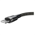 Baseus Cafule USB 2.0 / Lightning Kabel - 1m - Sort / Grå