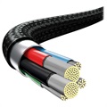 Baseus Rapid 3-in-1 USB Type-C Kabel CAMLT-SC01 - 1.5m - Sort