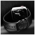 Dux Ducis Apple Watch Series Ultra 2/Ultra/9/8/SE (2022)/7/SE/6/5/4/3/2/1 Læderrem - 49mm/45mm/44mm/42mm - Sort