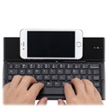 Sammenklappeligt Bluetooth Tastatur og Bordholder - Sort