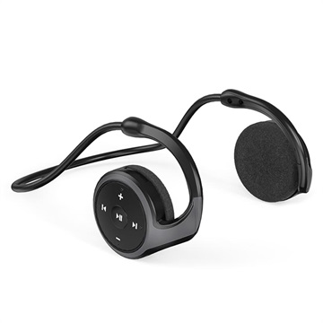 Foldbare Nakkebånd Bluetooth Høretelefoner A23 (Open Box - Fantastisk stand) - Sort