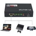 Full HD HDMI Splitter 1x4 - Audio & Video (Open Box - God stand) - Sort