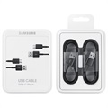 Samsung USB-A / USB-C Kabel EP-DG930IBEGWW - 1.5m - 25W - 2 Stk.  - Sort