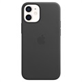iPhone 12 Mini Apple Læder Cover med MagSafe MHKA3ZM/A - Sort