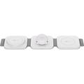 Goobay foldbar 3-i-1 trådløs oplader 15W - iPhone, Apple Watch, AirPods - hvid