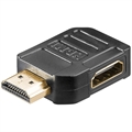 Goobay HDMI 2.0 270-Graders Sideport Adapter - Sort