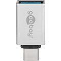 Goobay USB-C til USB-A hun-adapter - sølv