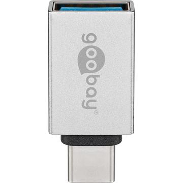 Goobay USB-C til USB-A hun-adapter - sølv