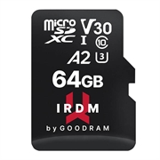 Goodram IRDM MicroSDXC-hukommelseskort klasse 10 UHS-I/U3 - 64GB