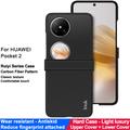 Huawei Pocket 2 Imak Ruiyi Hybrid Cover - Karbonfiber - Sort