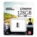 Kingston microSDXC-hukommelseskort med høj udholdenhed SDCE/128G - 128 GB
