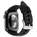 Kingxbar Crystal Fabric Apple Watch Ultra/8/SE (2022)/7/SE/6/5/4/3/2/1 Rem - 49mm/45mm/44mm/42mm - Sort