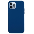 iPhone 14 Pro Liquid Silikone Cover - Mørkeblå