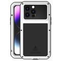 Love Mei Powerful iPhone 14 Pro Max Hybrid Cover - Hvid