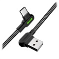 Mcdodo Night Elves 90-degree USB-C Kabel - 1.8m (Open Box - Fantastisk stand) - Titan Sort