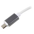 MicroUSB / USB OTG Kabel Adapter - 16cm - Hvid / Sølv