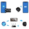 Mini Magnetisk Full HD Sikkerhedskamera - WiFi, IP (Open Box - God stand) - Sort