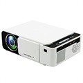 Mini Transportabel Fuld HD LED Projektor T5 (Open Box - God stand) - Hvid