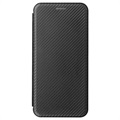 OnePlus Nord 2T Flip Cover - Karbonfiber - Sort