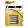 Panasonic Alkaline Power LR03/AAA-batterier - 4 stk.