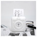PeriPage Bluetooth Transportabel Termisk Lomme Printer (Open Box - Fantastisk stand) - Hvid