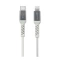 Prio Charge & Sync MFi-certificeret USB-C til Lightning-kabel - 1,2 m - hvid