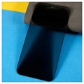 iPhone 14 Pro Privacy Full Cover Skærmbeskytter i Hærdet Glas - Sort Kant
