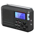 Retro kortbølgeradio med vækkeur SY-7700 - sort