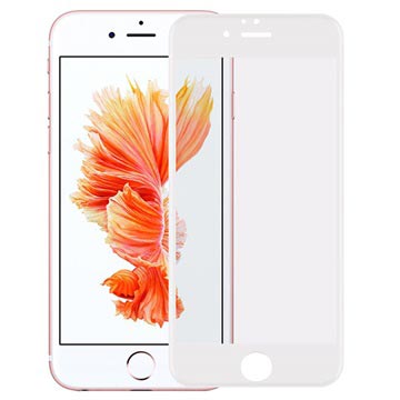 Rurihai 4D Full Size iPhone 6/6S Skærmbeskyttelse Hærdet Glas - 9H - Hvid