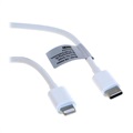 Saii Hurtig USB-C / Lightning Kabel - 1m (Open Box - Fantastisk stand) - Hvid