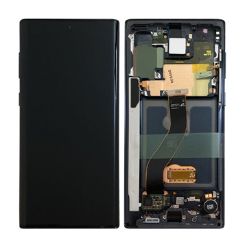 Samsung Galaxy Note10 Skærm & Frontcover GH82-20818A - Sort