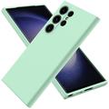 Samsung Galaxy S24 Ultra Liquid Silikone Cover med Strop - Grøn