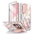 Samsung Galaxy S24 Ultra Supcase Cosmo Mag Hybrid-etui - Pink Marble