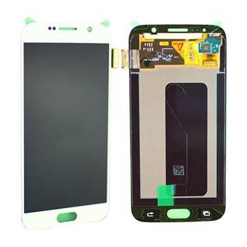 Samsung Galaxy S6 LCD-Skærm - Hvid