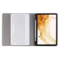 Samsung Galaxy Tab S8 Cover med Bluetooth Tastatur (Open Box - Fantastisk stand) - Rødguld