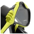 Scuba Dykkermaske med Universal Action Kamera Holder - Gul / Sort